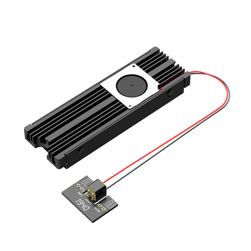 M.2 SSD aluminijski hladnjak, 3 toplinskim cijevima, model Sr05, za NVMe/SATA M.2 diskove