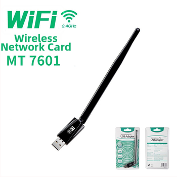MTK7601 USB WiFi adaptér — MTK7601 čip, USB rozhranie, 2.4 GHz, 150 Mbps, IEEE 802.11b/g/n