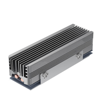 Chladič pamäte pre M.2 NVMe SSD, meď-alumínium konštrukcia, 2 tepelné trubice GM-2280 Mammoth