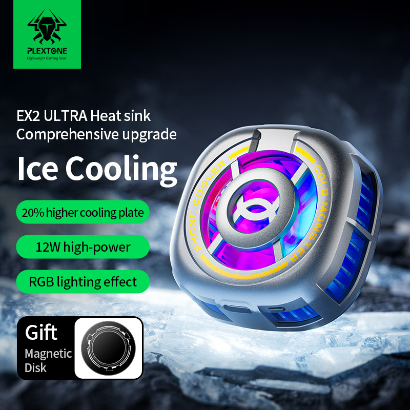 Prijenosni magnetski hladnjak za telefon EX2 Ultra – 63 g, 12 W, Type-C, plast + metal