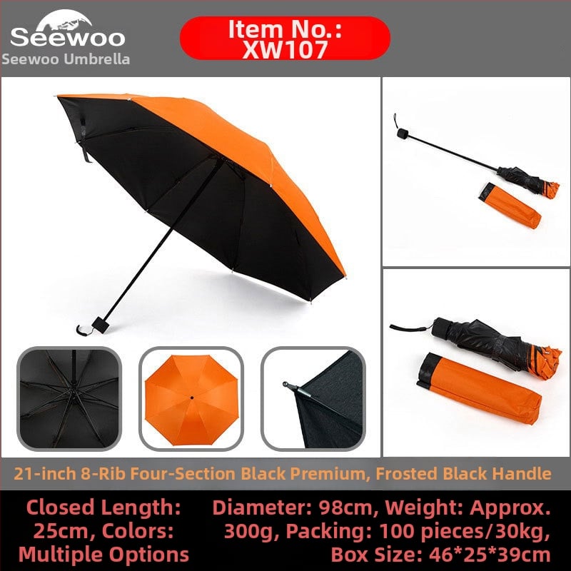 Automatski poslovni kišobran s ravnom šipkom i tiskom logotipa, okvir s 8 rebara od vlakna, čelični štap, platno 190T vinil, UPF > 50