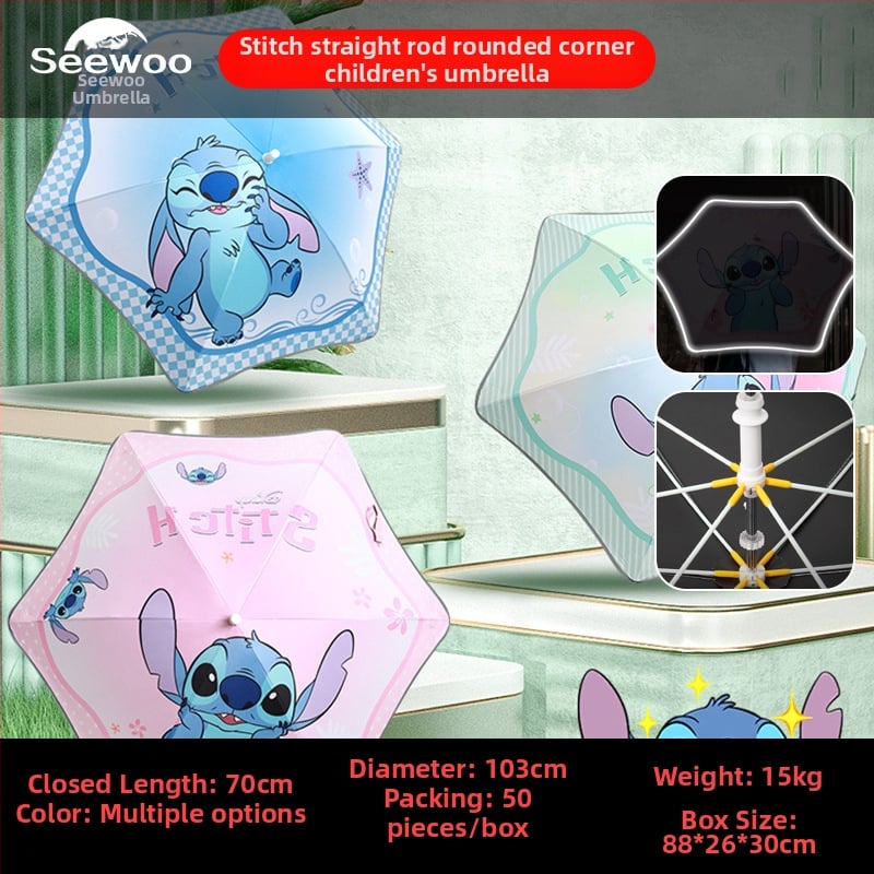 Automatski poslovni kišobran s ravnom šipkom i tiskom logotipa, okvir s 8 rebara od vlakna, čelični štap, platno 190T vinil, UPF > 50