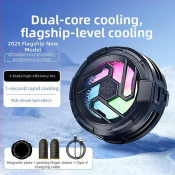 Tl23 telefonhűtő Type-C interfésszel, ABS+PC+alumínium ötvözet, hőmérséklet kijelző, tömege 58,9 g