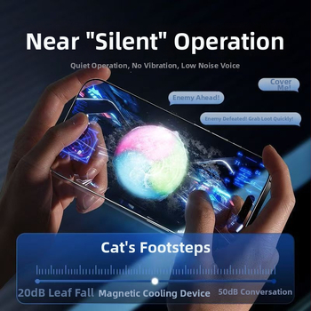 Tl23 telefonhűtő Type-C interfésszel, ABS+PC+alumínium ötvözet, hőmérséklet kijelző, tömege 58,9 g