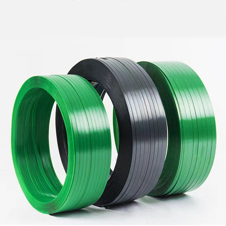Plastično-čelična traka za pakiranje | Debljina 0,6–1,0 mm, Napetost 500 kg, Težina 20 kg, Vanjski promjer role 400 mm, Unutarnji promjer role 205 mm