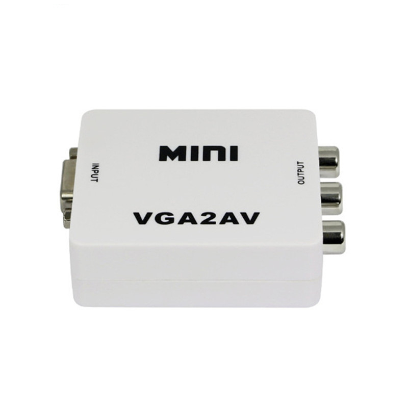 Mini VGA u AV pretvarač – 1080P, Windows 7 kompatibilan, napajanje USB-om