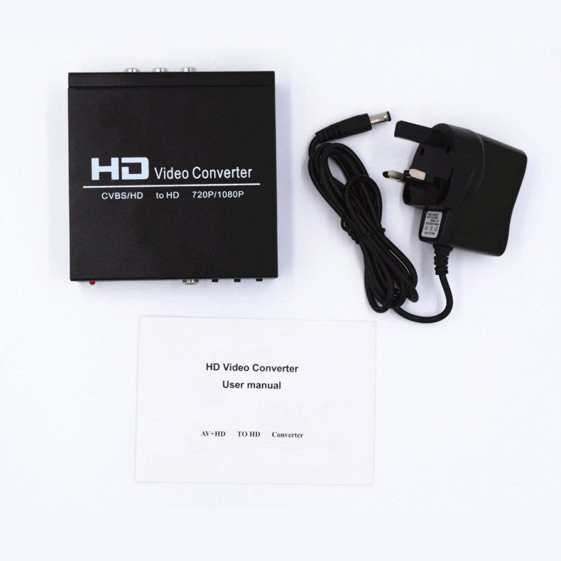 HDTV konverter CVBS/AV/HDTV u HDTV — 1080P, model AHH1002, video signal prekidač