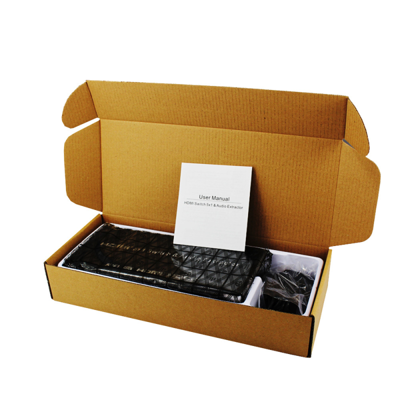HDMI prekidač 5x1 sa zvukom, 4Kx2K @ 30Hz, 5 ulaza, HY-4501-V0-E
