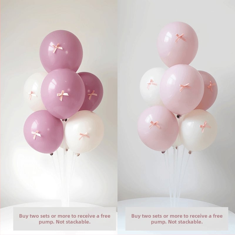 Set dekoracije za dječji rođendan: scena s mašnicom, Twilight Pink baloni, stolni držač balona i rekviziti za fotografije (Materijal: Plastika; Namijenjeno unutarnjim prostorima; Marka: Drugo; Uvoz: Ne; Prigode: sportski događaji)