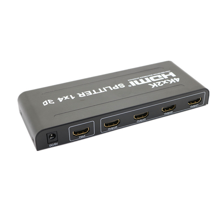 HDMI 1x4 prekidač/rasporednik — video distribucija 4K×2K, 1 ulaz, 4 izlaza, podrška upravljanju napajanjem