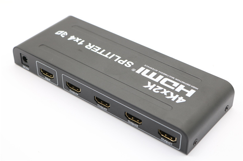 HDMI 1x4 prekidač/rasporednik — video distribucija 4K×2K, 1 ulaz, 4 izlaza, podrška upravljanju napajanjem