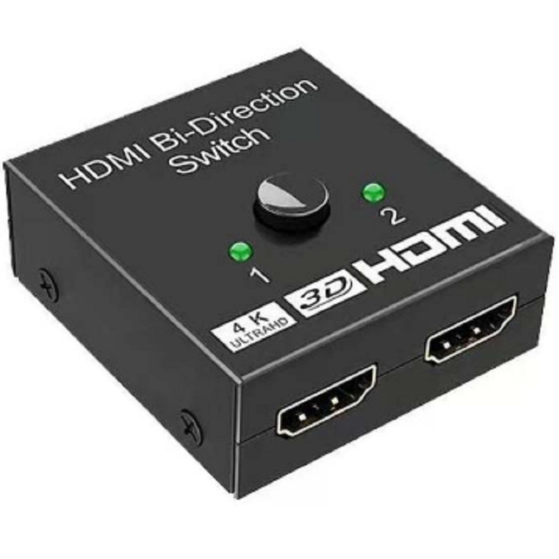 HDMI διακόπτης διπλής κατεύθυνσης, 2 είσοδοι/1 έξοδος, HDMI 2.0, ανάλυση 1080p, υποστήριξη απομακρυσμένης αφύπνισης