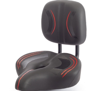 Sjedalo za bicikl s naslonom, konstrukcija od PU-a i karbonske čelika, model LX-602, za električne bicikle