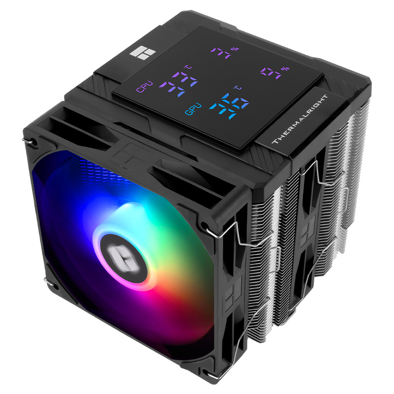 Thermalright Limin Peerless Assassin 120 Digital ARGB CPU hladnjak - 6 toplinskih cijevi, bakar-aluminijska konstrukcija, ARGB zaslon, 1850 RPM, ≤29,5 dBA