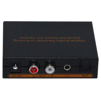 Optički SPDIF prekidač 3x1 s Dolby AC3/DTS audio dekoderom