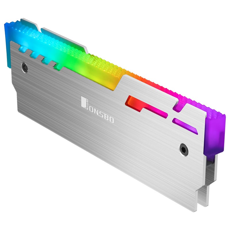 Jonsbo NC-3(5V Magic Edition) RAM hladnjak od aluminija s LED efektom osvjetljenjem — protuklizni dizajn, višestruko podešavanje kutova, upravljanje kabelima