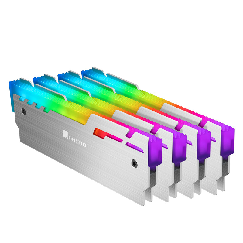 Jonsbo NC-3(5V Magic Edition) RAM hladnjak od aluminija s LED efektom osvjetljenjem — protuklizni dizajn, višestruko podešavanje kutova, upravljanje kabelima