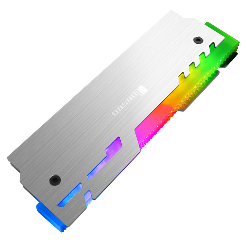 Jonsbo NC-3(5V Magic Edition) RAM hladnjak od aluminija s LED efektom osvjetljenjem — protuklizni dizajn, višestruko podešavanje kutova, upravljanje kabelima