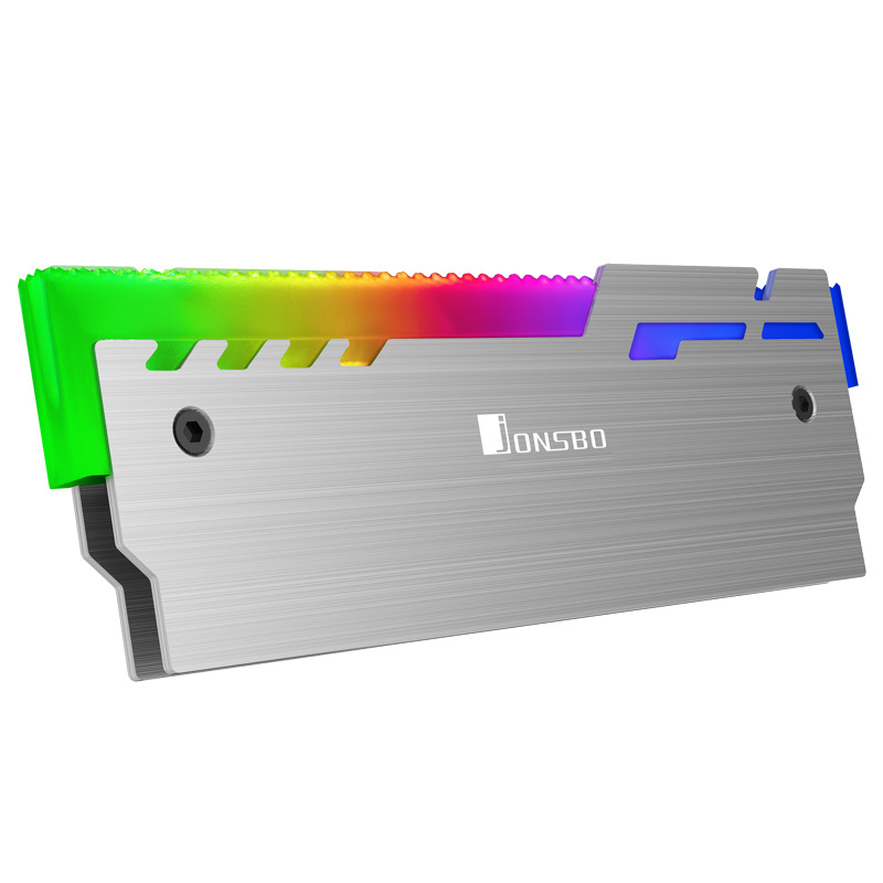 Jonsbo NC-3(5V Magic Edition) RAM hladnjak od aluminija s LED efektom osvjetljenjem — protuklizni dizajn, višestruko podešavanje kutova, upravljanje kabelima