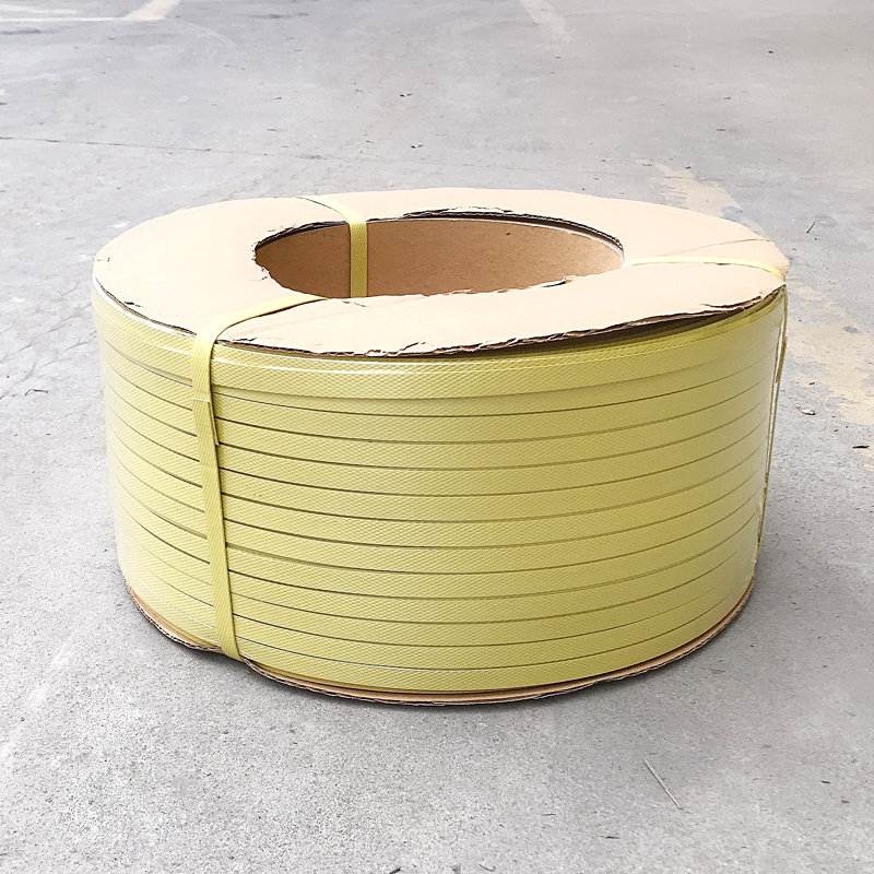 Nylon traka za pakiranje kartona, core-spun traka, role 5-10 kg, vučna sila 35 kg, čvrstoća na rastezanje 246,9 kg