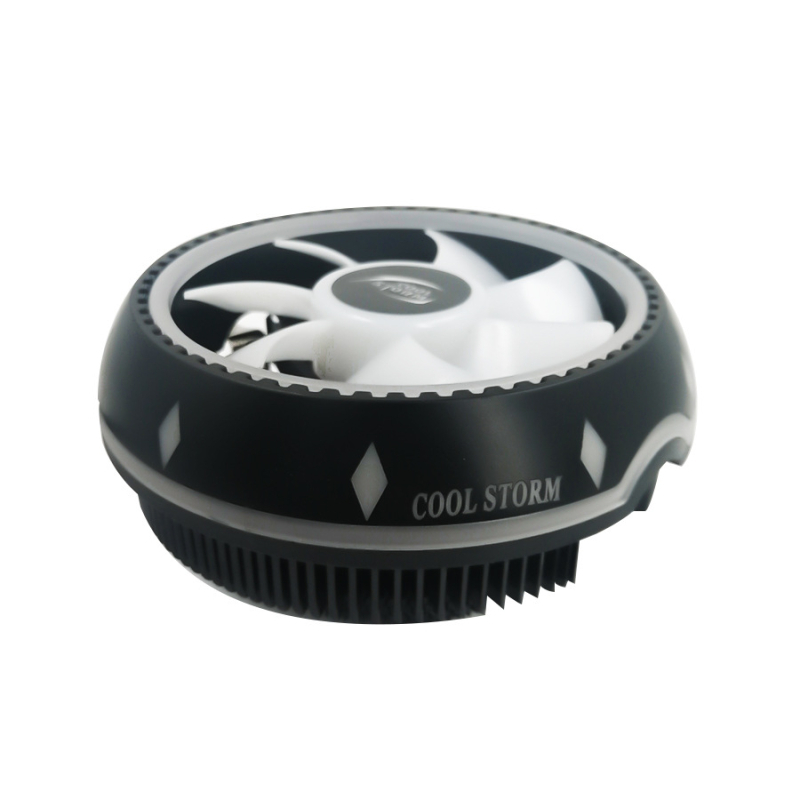 CPU chladič UFO z hliníka s hydraulickým ložiskom, 1500 RPM, tichý 20 dB, kompatibilný AM2-AM4, 775, 1150-1156