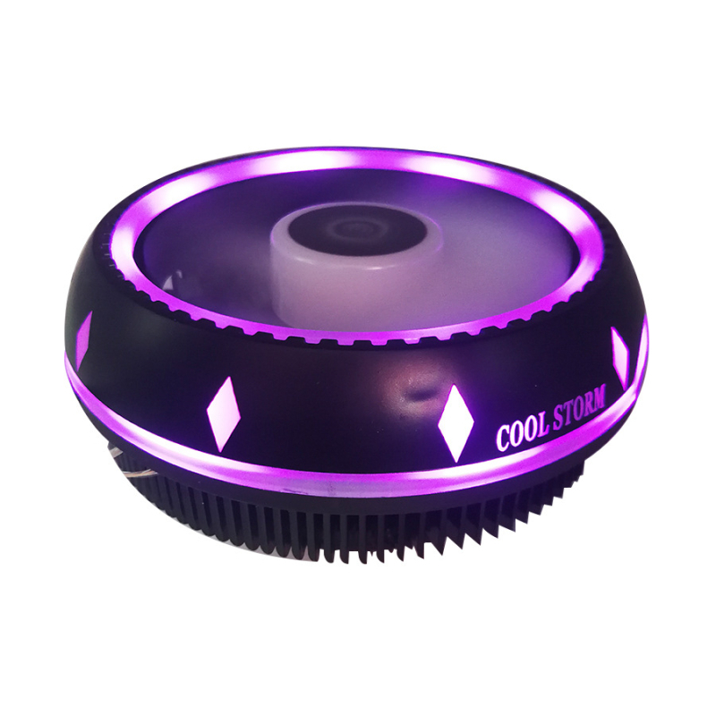 CPU chladič UFO z hliníka s hydraulickým ložiskom, 1500 RPM, tichý 20 dB, kompatibilný AM2-AM4, 775, 1150-1156