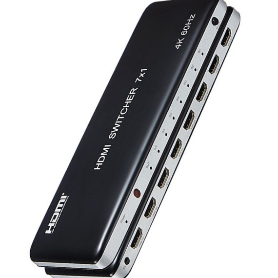 HDMI 7-σε-1 Διακόπτης, 7 είσοδοι 1 έξοδος, 4K60Hz, HDMI Βίντεο Διακόπτης