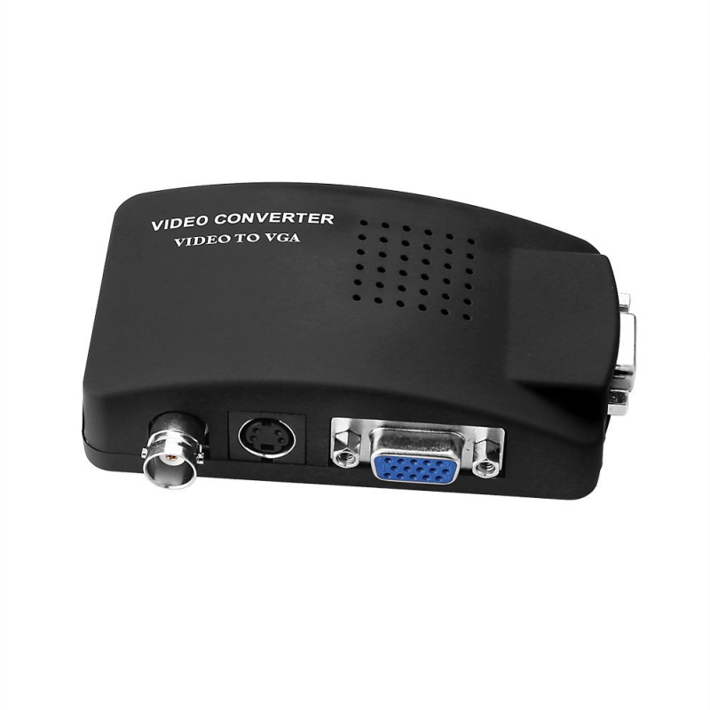 Convertor video BNC către VGA, rezoluție 1920x1080, compatibil Windows 7, gestionare alimentare