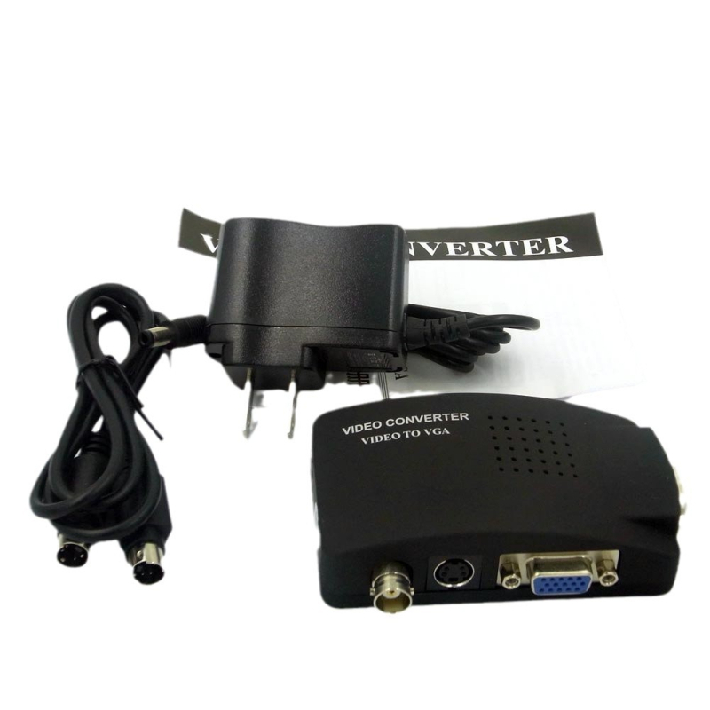Convertor video BNC către VGA, rezoluție 1920x1080, compatibil Windows 7, gestionare alimentare