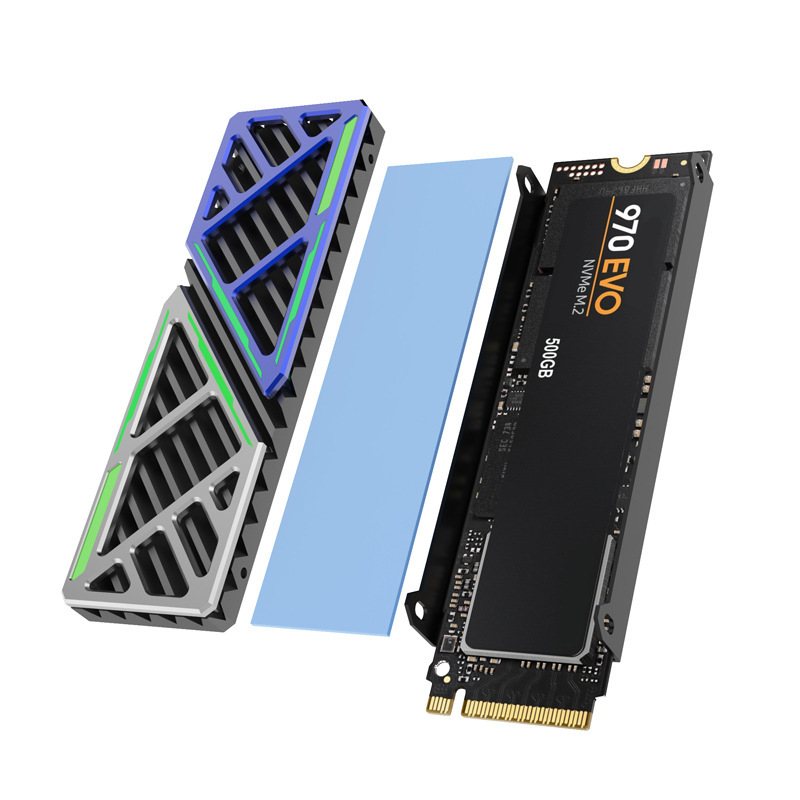 Aluminijski hladnjak za M.2 2280 NVMe SSD — debljina 6 mm, masa 39 g, kompatibilan s PS5 i instalacijom ispod grafičke kartice