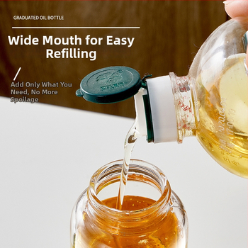 Stakleni set boca za ulje - bez curenja, pritiskom na raspršivač, velika zapremina, otporan na visoke temperature, kuhinju