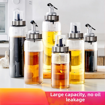 Stakleni set boca za ulje - bez curenja, pritiskom na raspršivač, velika zapremina, otporan na visoke temperature, kuhinju