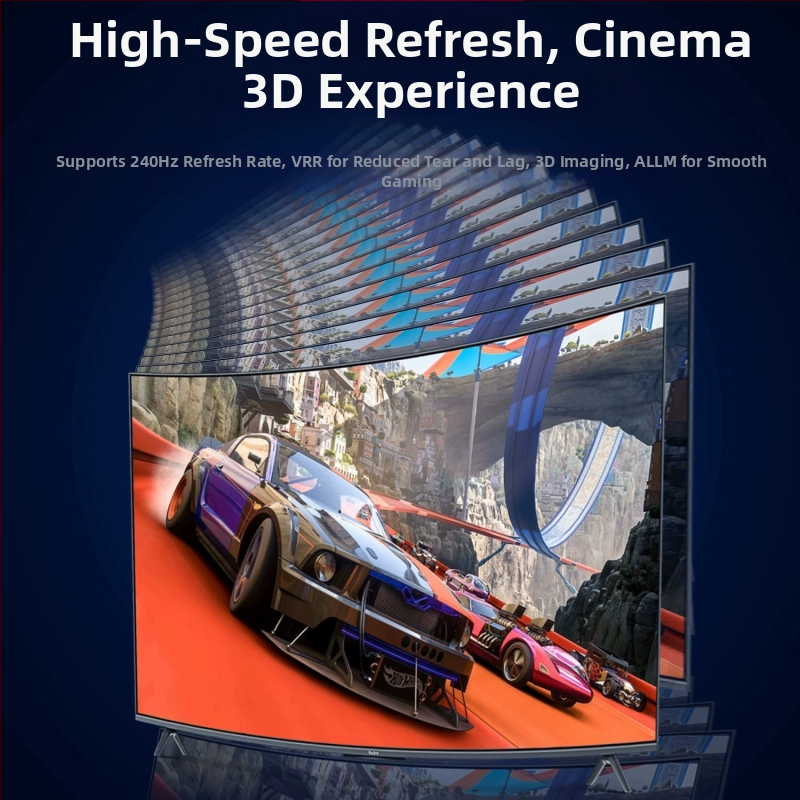 Καλώδιο HDMI 2.1 8K Mini HDMI προς HDMI, με χρυσές επαφές, μήκος 2 μ., για PS5 και οθόνη/βιντεοπροβολέα