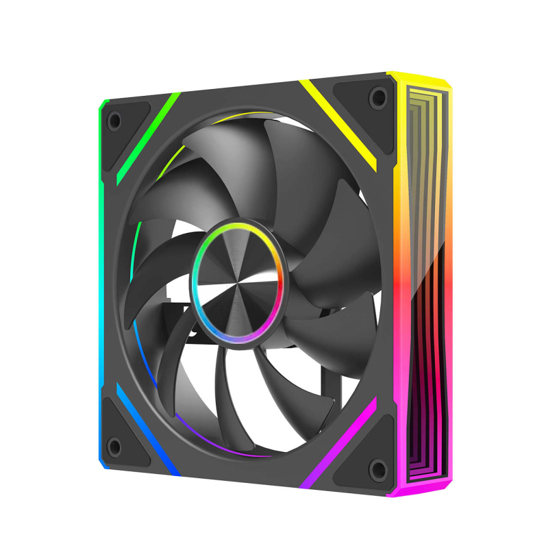 Prism 8Pro Max ventil za hlađenje kućišta s ARGB sinhronizacijom, hidraulički ležaj, 1000 obrtaja/min, buka 25 dB, ABS materijal