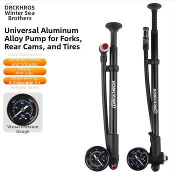DRCKHROS kerékpáros mikro pumpa, magasnyomású mini inflátor, alumíniumötvözet, 300 psi, első villa tartozéka