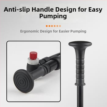 DRCKHROS kerékpáros mikro pumpa, magasnyomású mini inflátor, alumíniumötvözet, 300 psi, első villa tartozéka