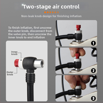 DRCKHROS kerékpáros mikro pumpa, magasnyomású mini inflátor, alumíniumötvözet, 300 psi, első villa tartozéka