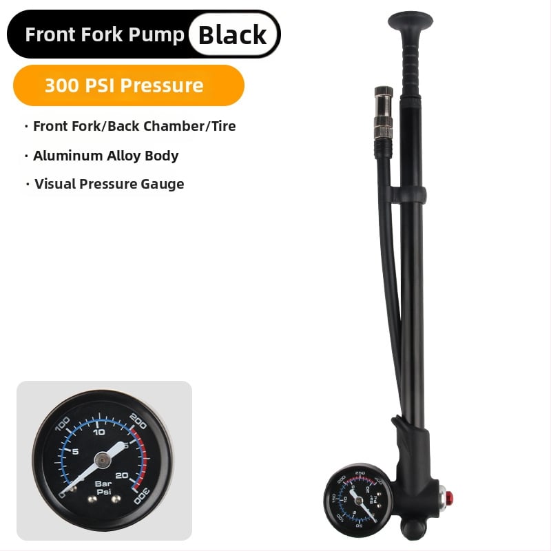 DRCKHROS kerékpáros mikro pumpa, magasnyomású mini inflátor, alumíniumötvözet, 300 psi, első villa tartozéka