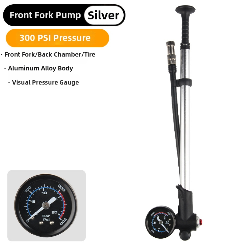 DRCKHROS kerékpáros mikro pumpa, magasnyomású mini inflátor, alumíniumötvözet, 300 psi, első villa tartozéka