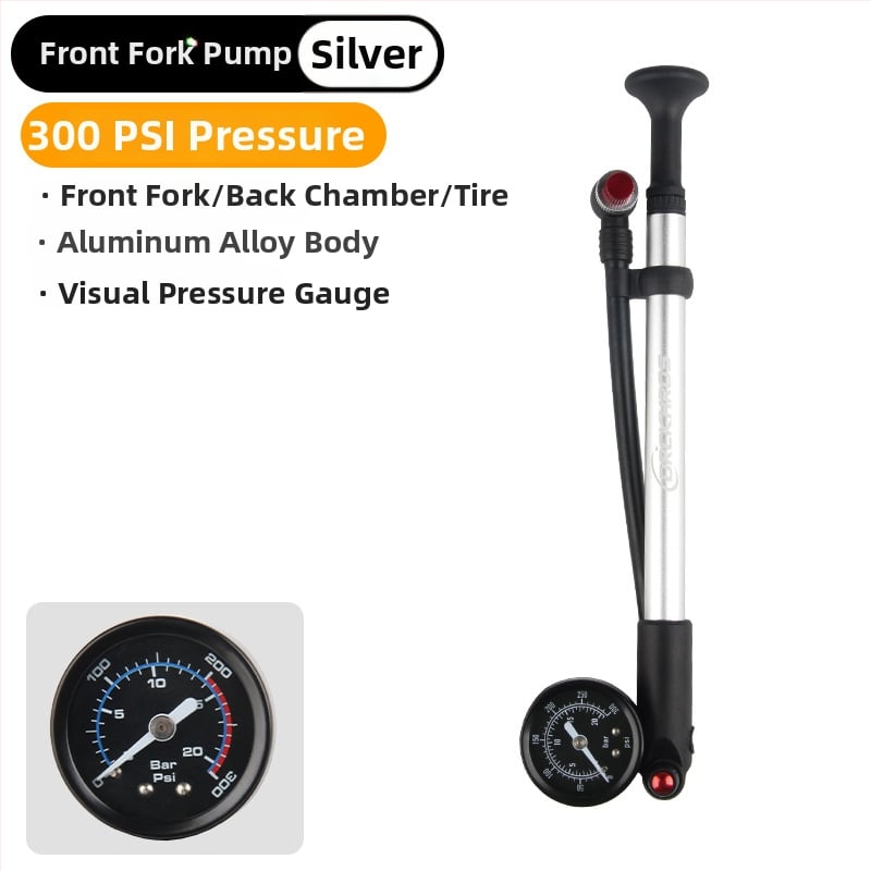 DRCKHROS kerékpáros mikro pumpa, magasnyomású mini inflátor, alumíniumötvözet, 300 psi, első villa tartozéka