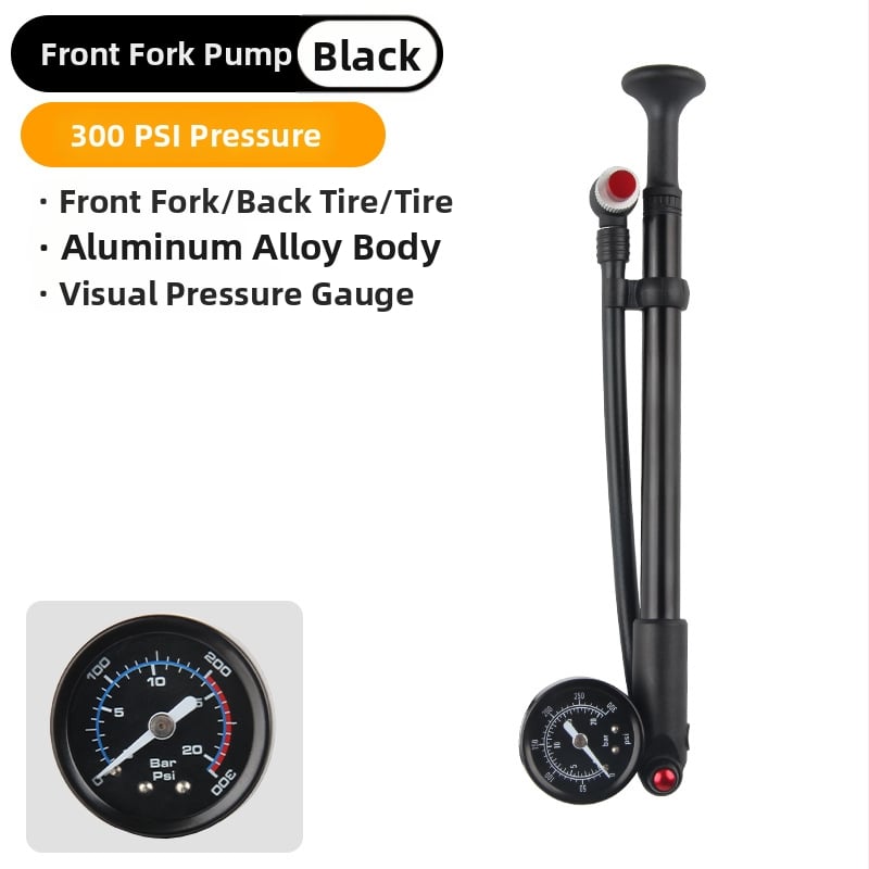 DRCKHROS kerékpáros mikro pumpa, magasnyomású mini inflátor, alumíniumötvözet, 300 psi, első villa tartozéka