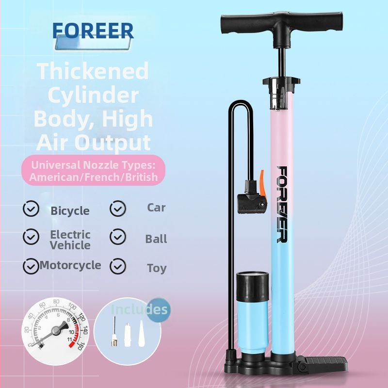 Ručná pumpa na nafukovanie pre bicykle a basketbal – domáce použitie, univerzálna kompatibilita