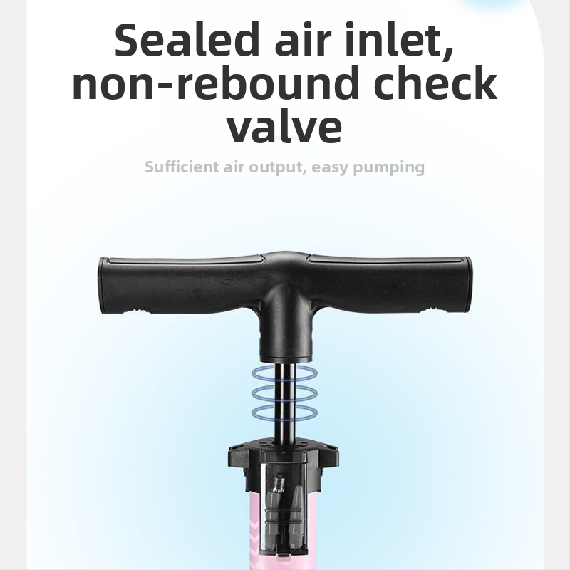 Ručná pumpa na nafukovanie pre bicykle a basketbal – domáce použitie, univerzálna kompatibilita