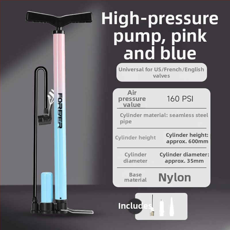 Ručná pumpa na nafukovanie pre bicykle a basketbal – domáce použitie, univerzálna kompatibilita