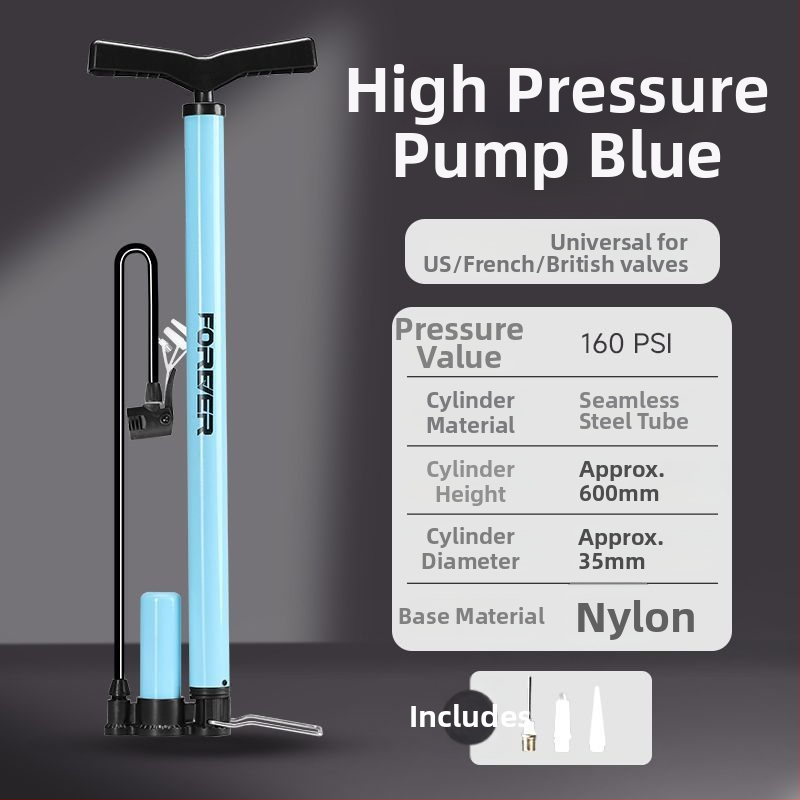 Ručná pumpa na nafukovanie pre bicykle a basketbal – domáce použitie, univerzálna kompatibilita