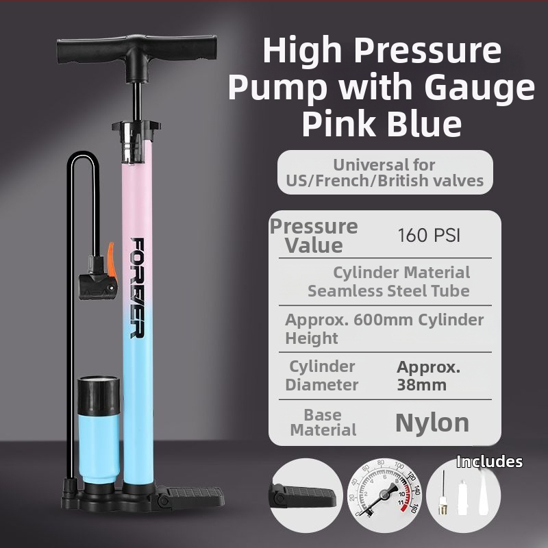 Ručná pumpa na nafukovanie pre bicykle a basketbal – domáce použitie, univerzálna kompatibilita