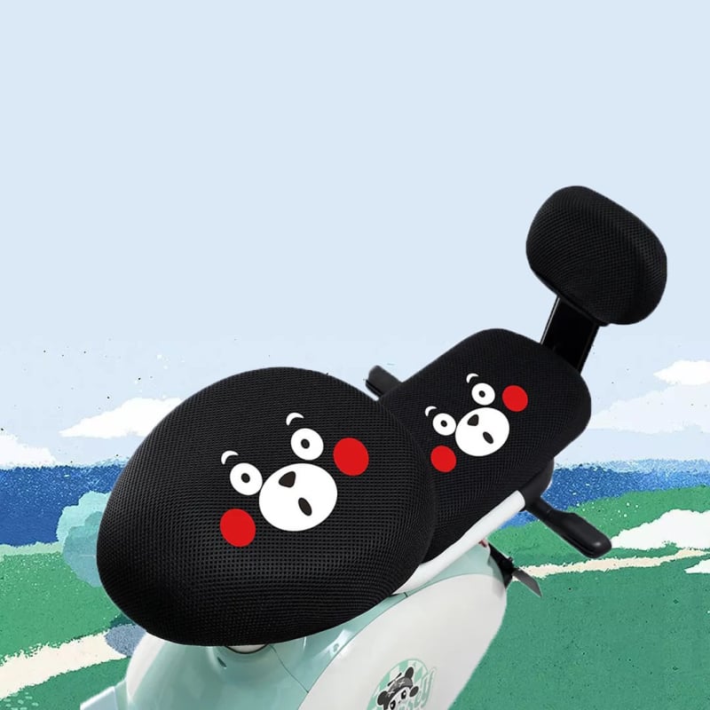 Κάλυμμα καθίσματος ηλεκτρικού ποδηλάτου με καρτούν εκτύπωση, υλικό ινών, εκτύπωση λογότυπου, χωρίς γέμισμα, δυνατότητα προσαρμογής, για το καλοκαίρι