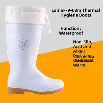 PVC čizme za prehrambenu industriju s pamučnim uloškom, vodonepropusne, protuklizne, otporne na ulje i kiseline