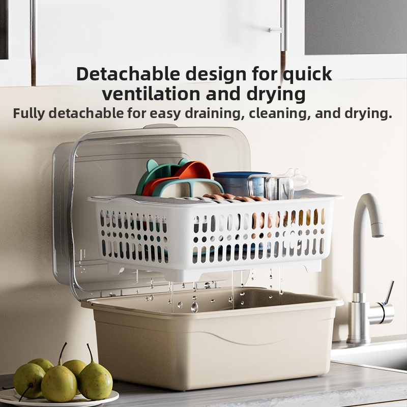 Kutija za pohranu dječjih potrepština s poklopcem, dvostruki sloj za mliječni prah, marka Xiong zhecha, pohrana čistila, kuhinjska organizacija