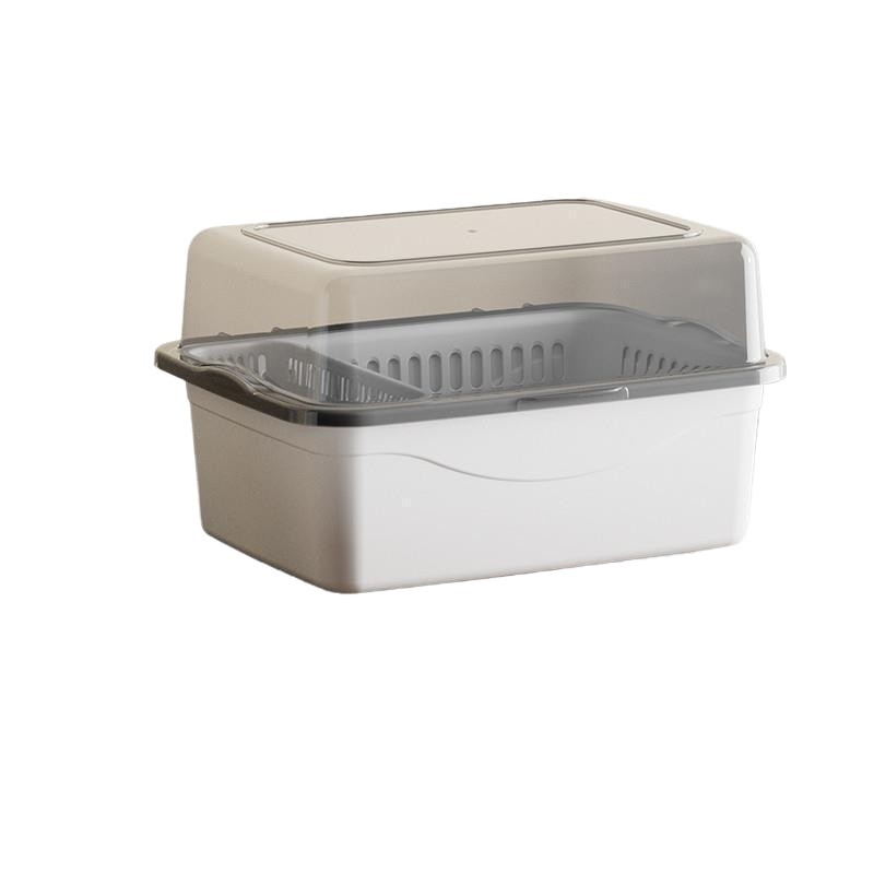 Kutija za pohranu dječjih potrepština s poklopcem, dvostruki sloj za mliječni prah, marka Xiong zhecha, pohrana čistila, kuhinjska organizacija